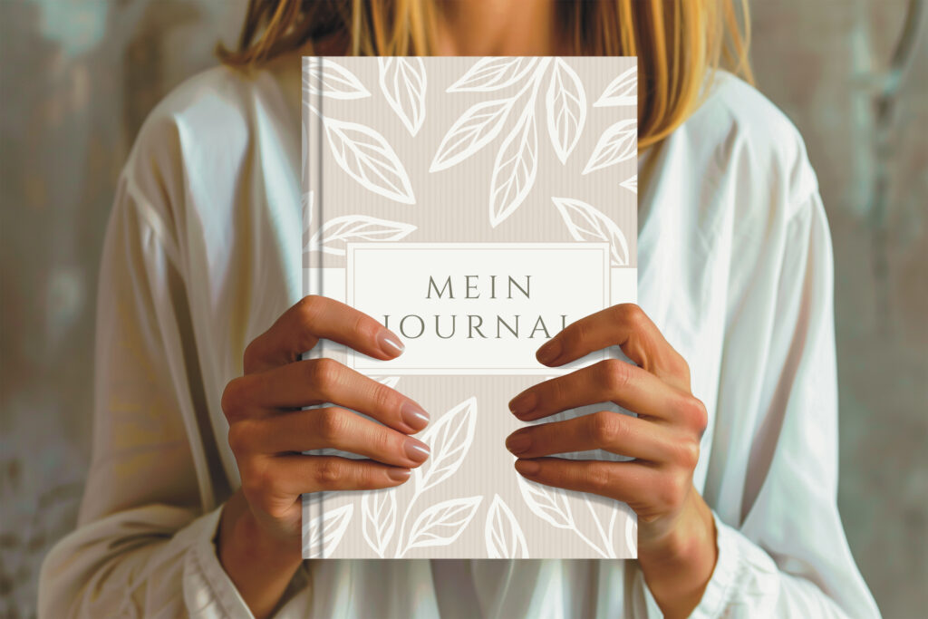 Journal white leaves 3