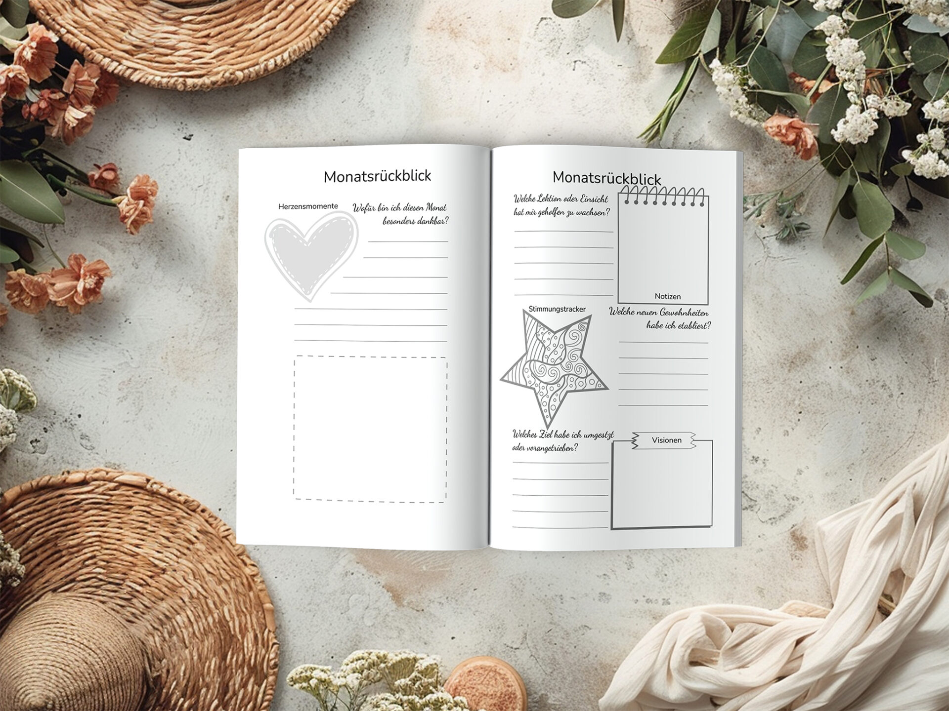 Dankbarkeitstagebuch (PDF) – 12 Wochen für mehr Achtsamkeit & innere Stärke – Bild 3