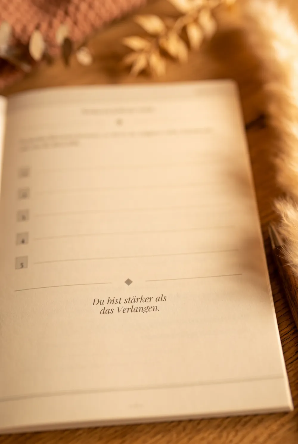 Notfallseite aus dem Handy-fasten-Journal „Handy aus, ich an“ mit Checkliste für schwierige Momente
