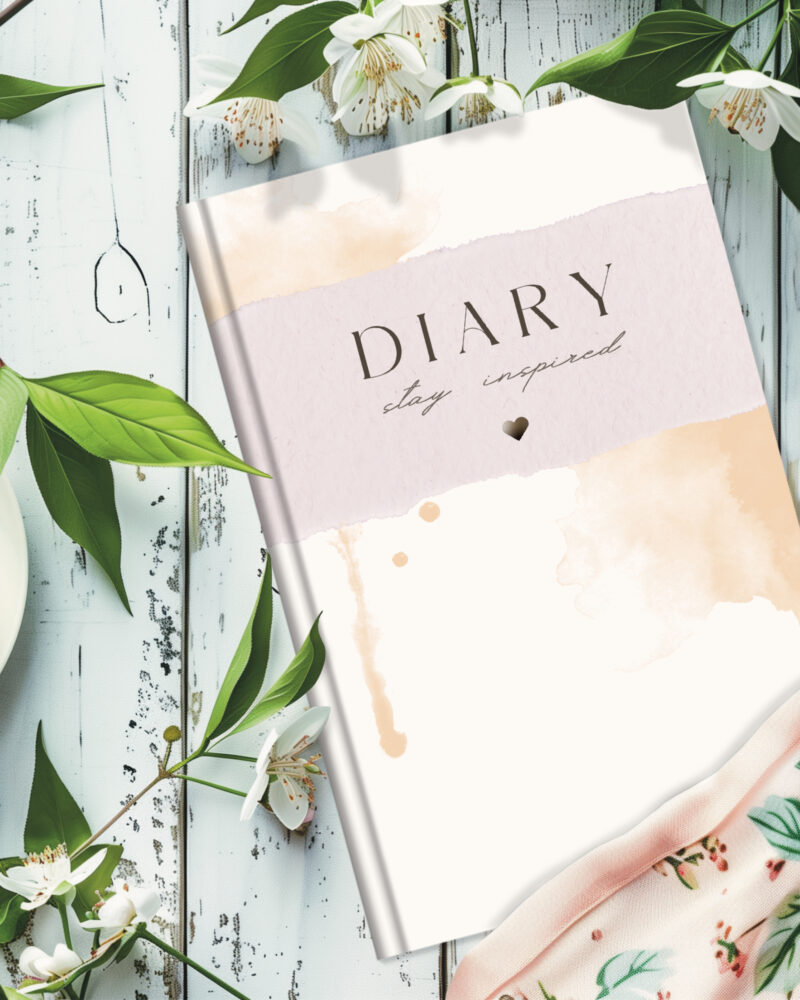 Aquarell Tagebuch – zarte Linien für ehrliche Gedanken und bewusste Schreibmomente.