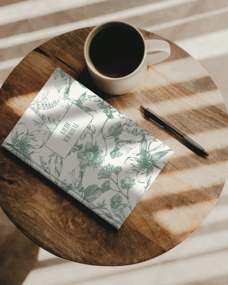 Florales Blumendesign grün