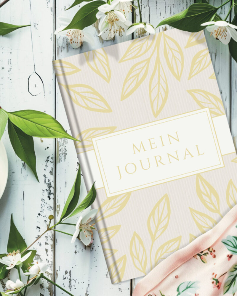 Journal beige leaves 2