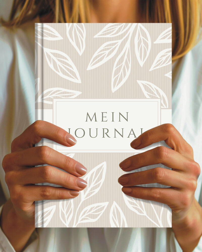 Journal white leaves 3