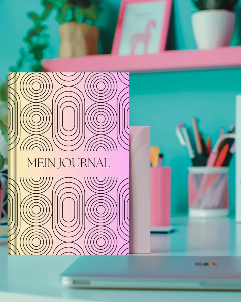 minimal kreise rosagelb